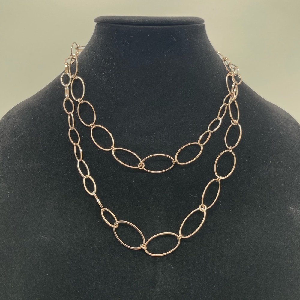 Alfani Long/Double Necklace Rose Gold Tone